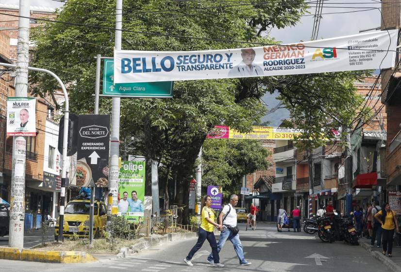Según datos de la Alcaldía, Bello, municipio ubicado en el norte del Valle de Aburrá, tiene una población de 464.560 habitantes. De estos, 458.173 viven en el área urbana. FOTO manuel saldarriaga