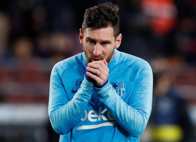 Lionel Messi es duda para el clásico por la Copa del Rey ante el Real Madrid. FOTO REUTERS 