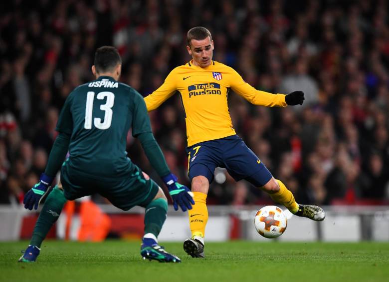 Con el juego ante Atlético de Madrid, el portero David Ospina acumuló 810 minutos en la Europa League. FOTO reuters