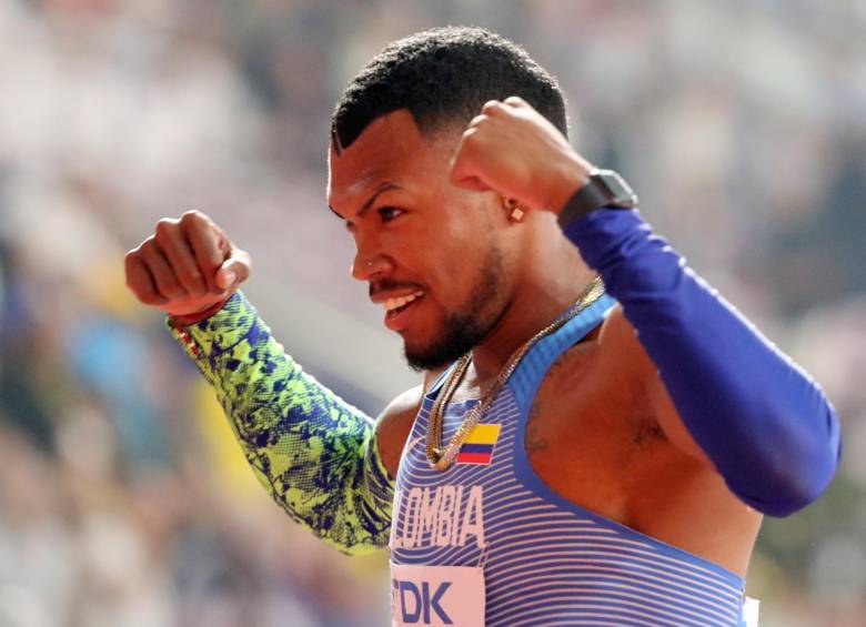 El colombiano Anthony Zambrano se quedó con la medalla de plata en el Mundial. FOTO REUTERS