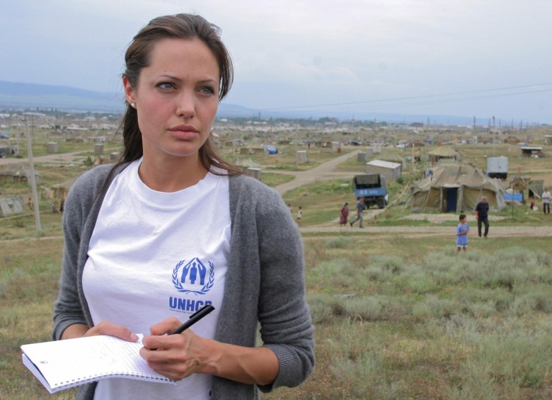 La actriz Angelina Jolie visita Perú en calidad de enviada especial del Alto Comisionado de las Naciones Unidas para los Refugiados (Acnur) para reunirse con refugiados venezolanos en ese país. Foto: REUTERS