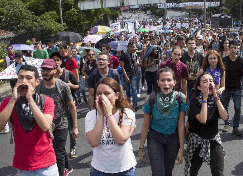 Las marchas del sector universitario pesaron para que el presupuesto de educación se aumentara para el 2019. Foto: Edwin Bustamante.