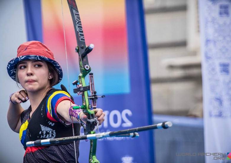 Valentina Acosta es la primera deportista de Colombia en ser campeona mundial en la modalidad de recurvo. FOTO WORLD ARCHERY