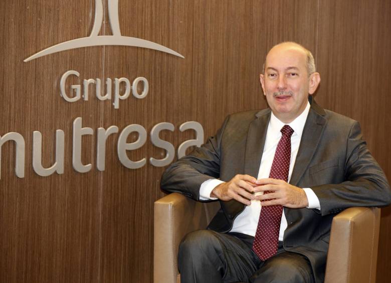 El presidente del Grupo Nutresa, Carlos Ignacio Gallego P., indicó que son líderes en desarrollo sostenible, lo que les da una gran capacidad de ejecución empresarial. FOTO Manuel saldarriaga