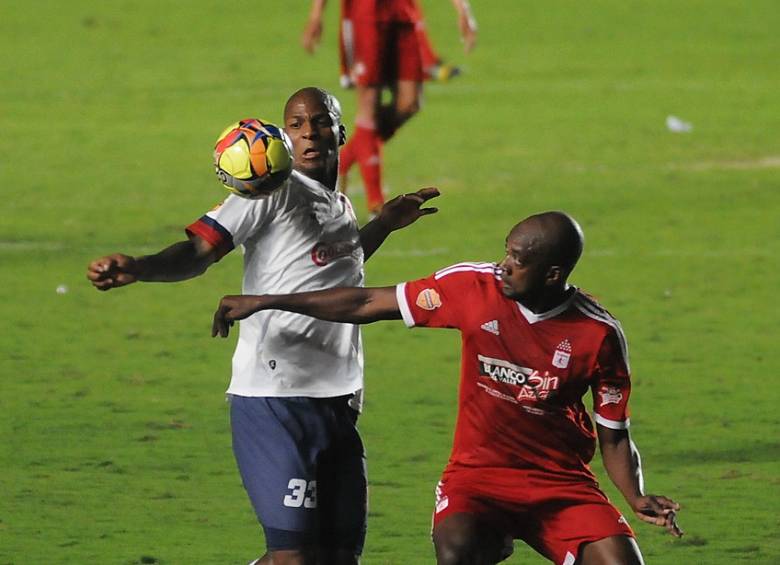América derrotó 1-0 a Unión Magdalena, en juego válido por la tercera fecha de los cuadrangulares semifinales del Torneo Postobón II-2014. FOTO COLPRENSA