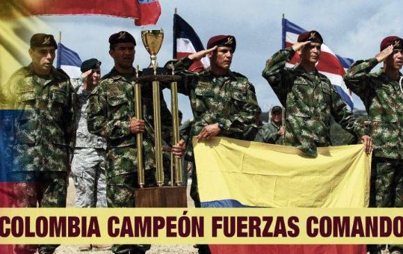 Equipo colombiano campeón de Fuerzas Comando 2016. Foto: Cortesía Fuerzas Armadas