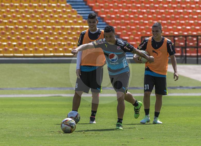 El volante Luis Carlos Arias será titular esta tarde en El Campín con el Medellín ante el Millonarios. FOTO Juan Antonio Sánchez