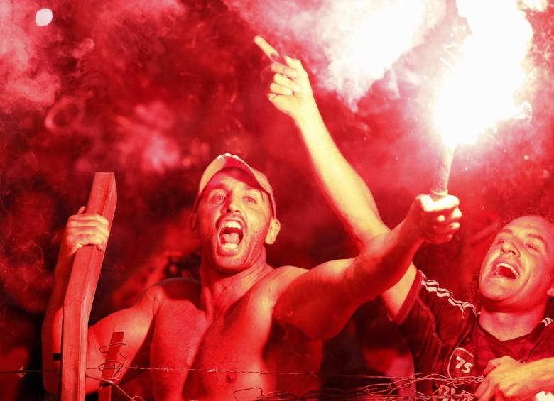 La hinchada de River celebró a rabiar el triunfo sobre su eterno rival. FOTO REUTERS