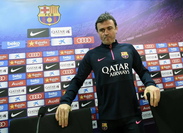 Luis Enrique puntualizó que existe “unidad” en el vestuario del Barcelona. FOTO AFP. 
