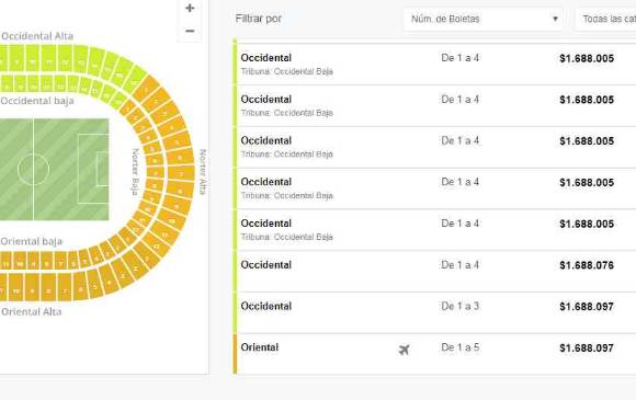 Boletas para Colombia vs Paraguay ya se revenden a precios de locura