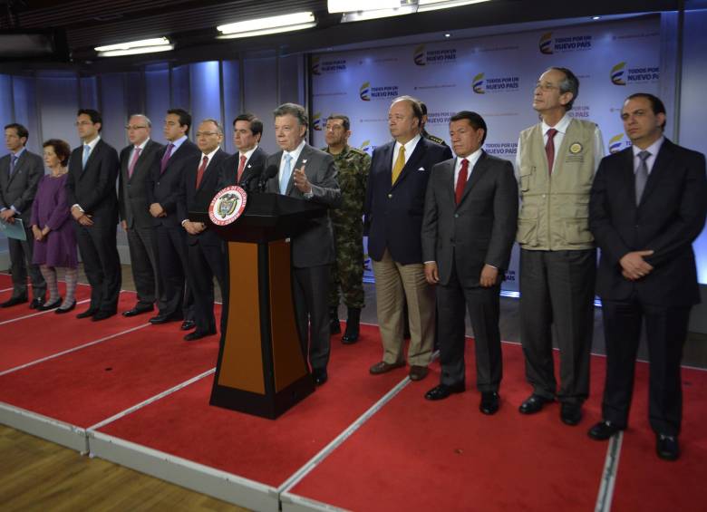 La invitación a denunciar la hizo el presidente Santos al término de la reunión en la Casa de Nariño. Crédito: Presidencia de la República