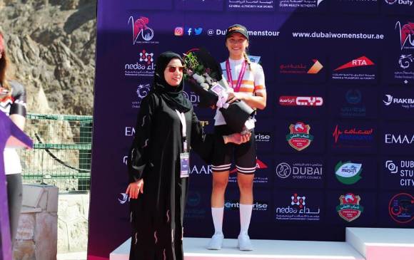 Daniela Atehortúa fue campeona panamericana juvenil en ruta en 2017. FEDECICLISMO
