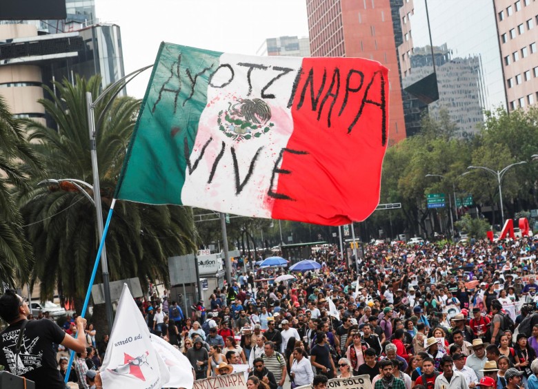 Marcha esta semana en Ciudad de México, liderada por los familiares de los desaparecidos. FOTO REUTERS