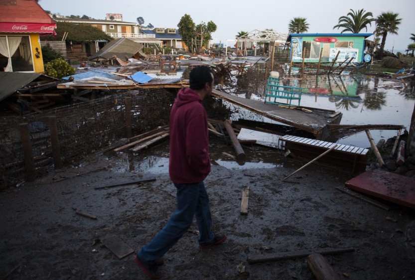 Las autoridades ya levantaron la alarma de tsunami establecida para toda la costa chilena tras el sismo. FOTO AFP
