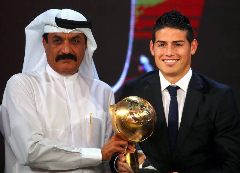 James además fue goleador del mundial Brasil 2014 y está nominado al premio Puskas por uno de sus goles contra Uruguay en el Maracaná. FOTO AFP