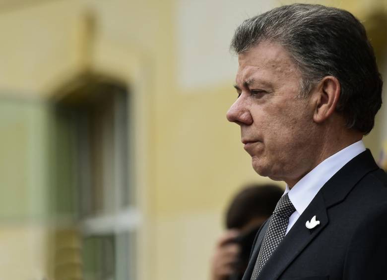 El presidente de Colombia, Juan Manuel Santos. FOTO AFP 