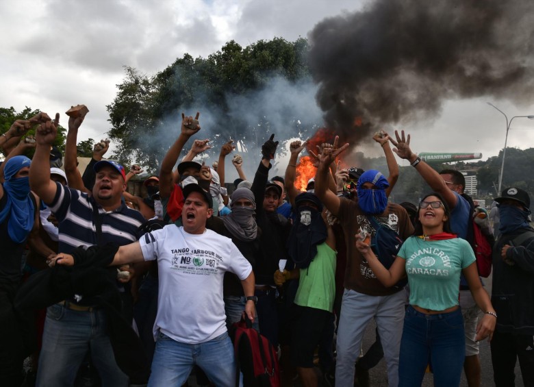 Protestas en Venezuela. FOTO: AFP