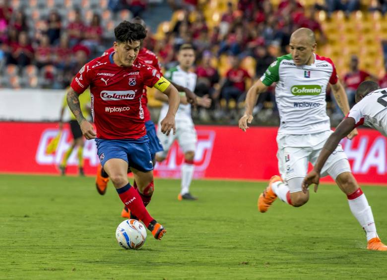En las ocho temporadas que ajusta Germán Cano con el Medellín suma 84 goles. El delantero de 30 años aún no ha definido su continuidad en el club para el 2019. FOTO juan antonio sánchez