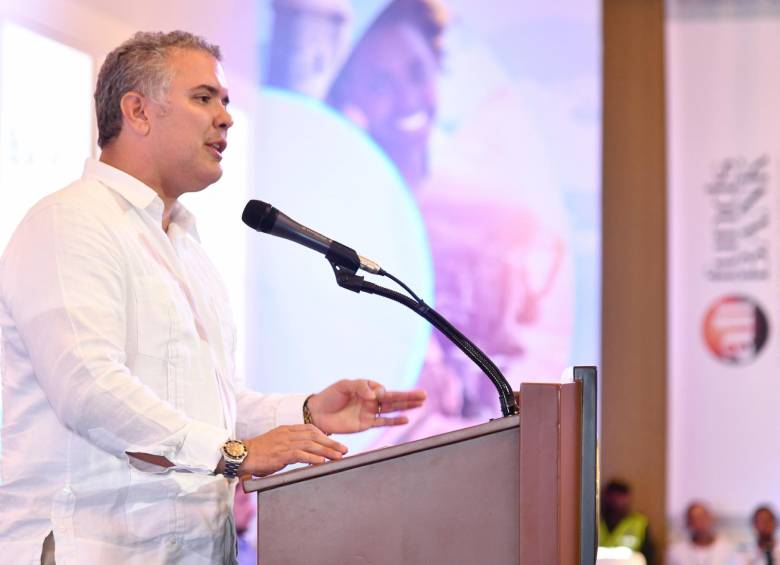 El presidente Iván Duque dijo que propondrá que haya movilidad del ahorro pensional entre Colombia, Chile, Perú y México a través del Mercado Integrado Latinoamericano (Mila). FOTO SIG