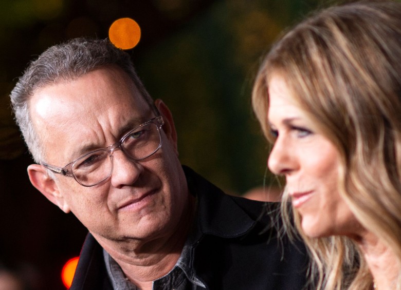 Tom Hanks y su esposa están guardando cuarentena y ya fuera del hospital. FOTO AFP