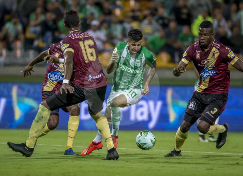 Atlético Nacional perdió 1-2 ante Deportes Tolima en el estadio Atanasio Girardot. FOTO JUAN ANTONIO SÁNCHEZ