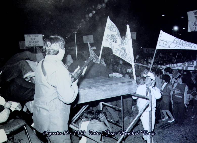 El asesinato del candidato presidencial Luis Carlos Galán, el 18 de agosto de 1989, agudizó la crisis del país. FOTO josé herchel