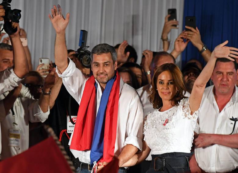 Abdo, a quien la oposición calificó como heredero de la dictadura, triunfó con un discurso basado en los consensos. FOTO afp