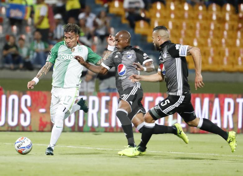 Los goles de Dayro Moreno le siguen dando rédito a un Nacional que debe levantar su nivel de juego. FOTO Róbinson sáenz