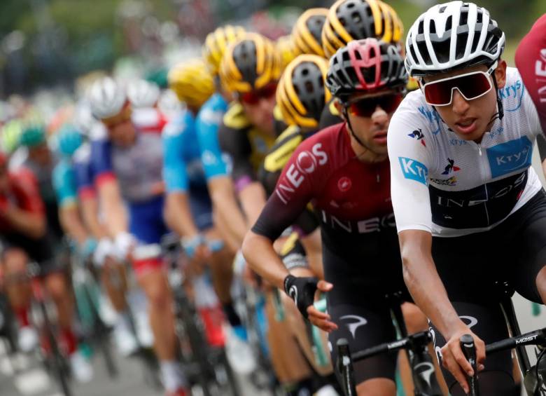 Egan en acción durante la etapa de este domingo. Foto Reuters