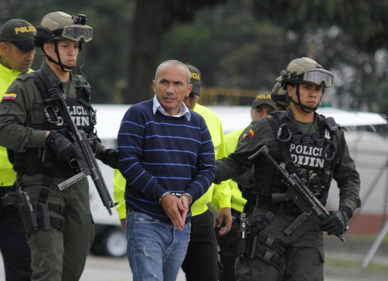“Marquitos” llegó extraditado de Brasil a Colombia en abril de 2016. FOTO Colprensa