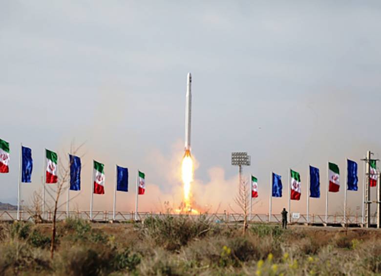 Satélite militar de Irán. FOTO: AFP