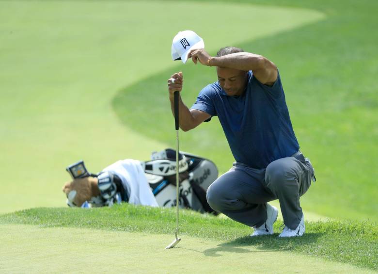 Tiger Woods durante su participación en el torneo Memorial. FOTO AFP