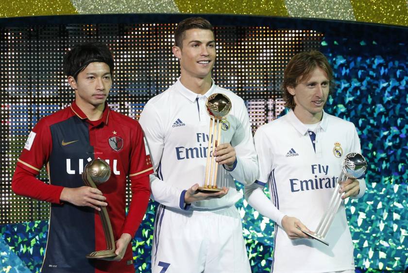El segundo mejor jugador del torneo fue para el croata Luka Modric y el podio lo completó el centrocampista del Kashima Antlers Gaku Shibasaki. FOTO Reuters