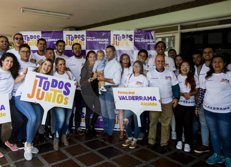 Juan David Valderrama va por la Alcaldía con “Todos Juntos”, colectivo de unas 8 mil personas hoy, asegura. FOTO julio herrera