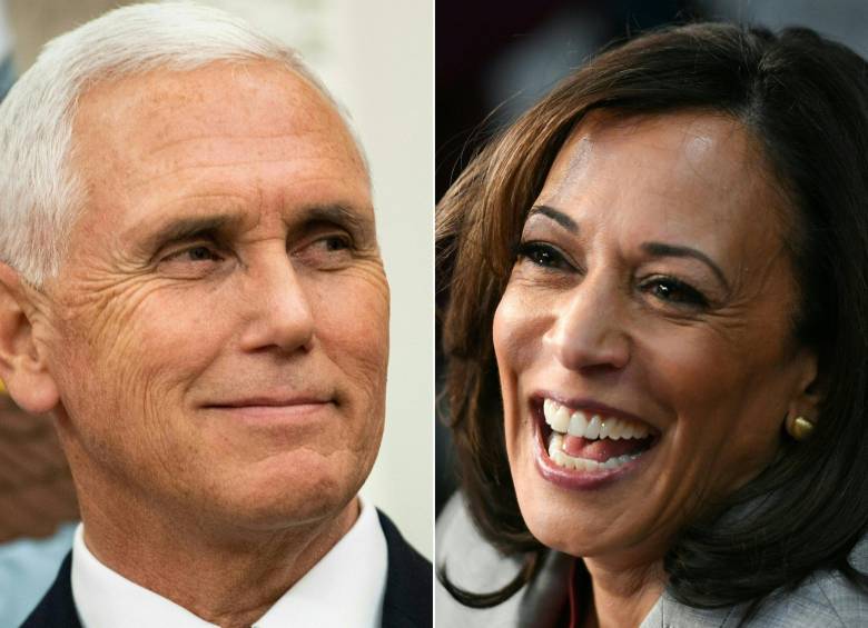 Mike Pence y Kamala Harris, candidatos a la vicepresidencia de Estados Unidos, estarán en el debate de este 7 de octubre. FOTO: AFP