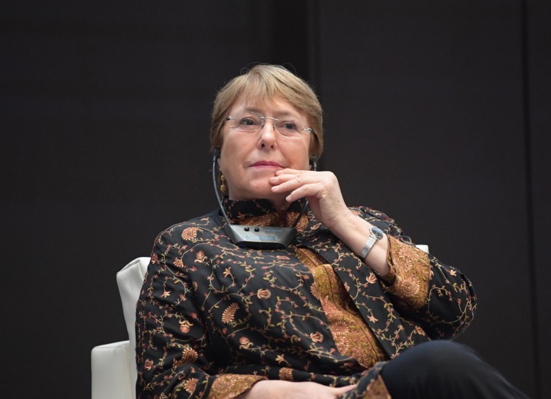 La Alta Comisionada de las Naciones Unidas para los Derechos Humanos, Michelle Bachelet, fue presidenta de Chile en dos ocasiones. Llegó a esta organización en agosto de 2018. FOTO AFP