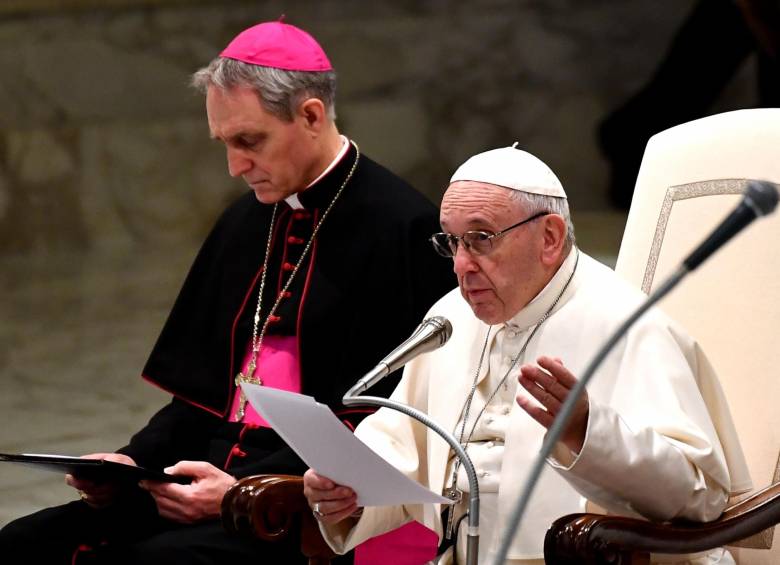 El Papa aclaró que no se paga el sacrificio de Cristo. FOTO AFP