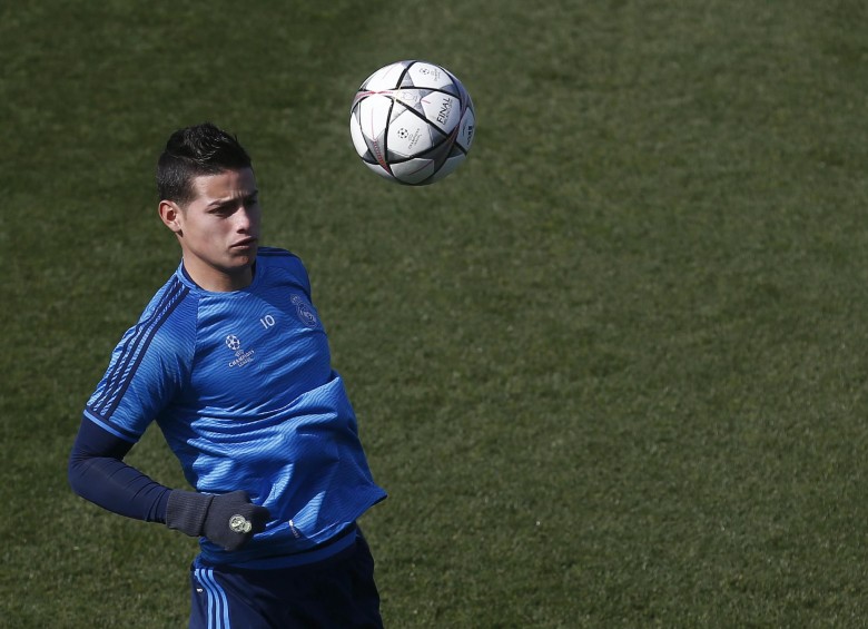 James Rodríguez inicia nuevamente como suplente en el Real Madrid. FOTO Reuters
