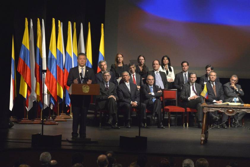 El Congreso deberá votar la refrendación y luego los proyectos de ley que permitan la implementación. FOTO AFP