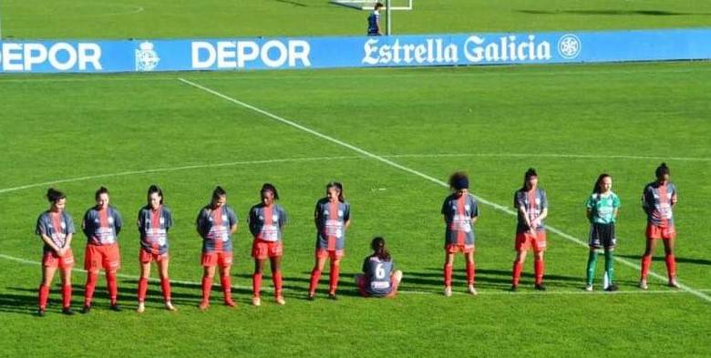 La jugadora Paula Dapena, de 24 años, milita en el club Viajes Interrías FF de la tercera división. FOTO TOMADA TWITTER