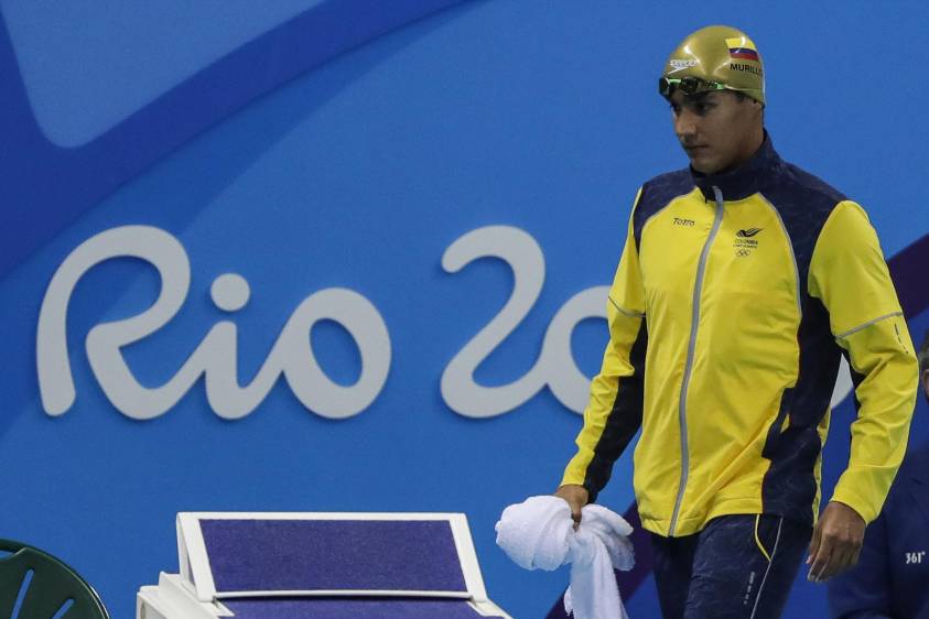 El nadador antioqueño Jorge Mario ‘Trucha’ Murillo, no pasó la primera ronda de los 200 metros estilo pecho. FOTO COLPRENSA
