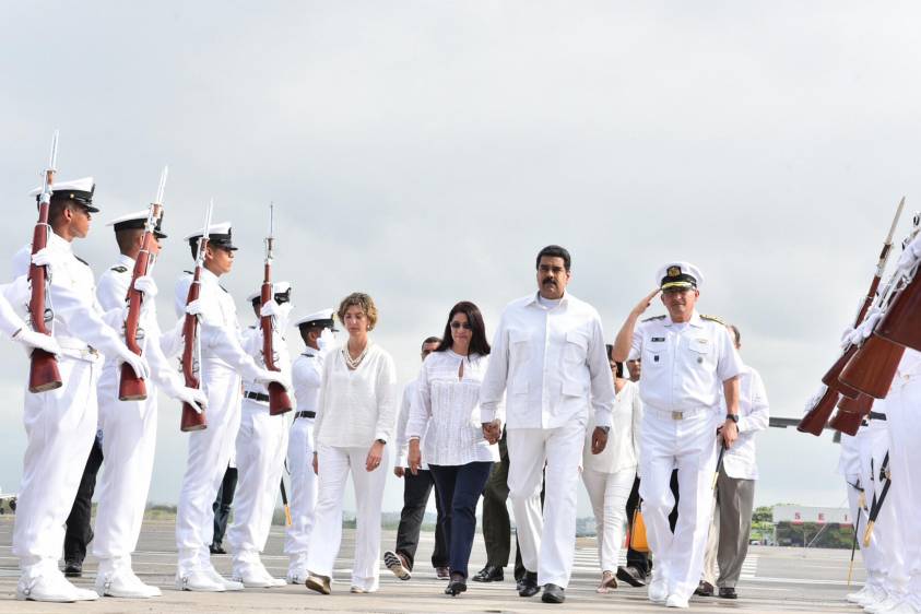 El Presidente de la República Bolivariana de Venezuela, Nicolás Maduro llega a Cartagena para asistir a la firma del Acuerdo Final para la Terminación del Conflicto. Foto: Julio César Granados -SIG