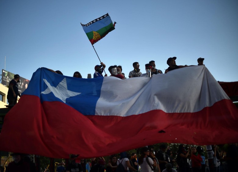 Las protestas en Chile cumplen 4 semanas. FOTO AFP