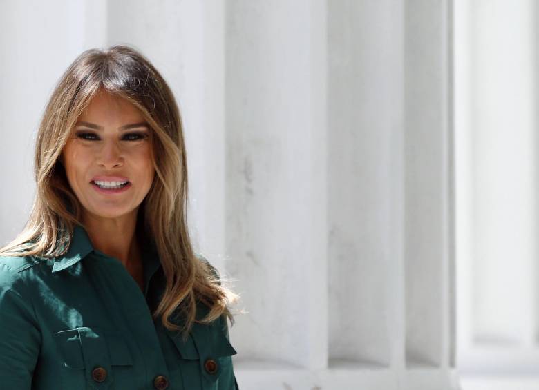 La modelo checa había lanzado en las últimas semanas la campaña Be Best, de acompañamiento a la infancia estadounidense. FOTO AFP