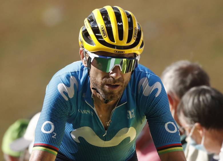 El experimentado Alejandro Valverde hace parte de la preselección española para el Mundial de Imola. FOTO EFE