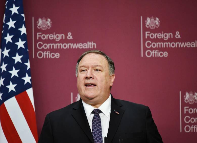 Secretario de Estado de EE. UU., Mike Pompeo. FOTO: Reuters