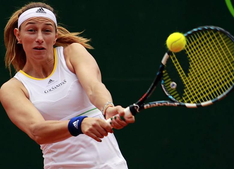 Mariana Duque, del Equipo Colsanitas, consiguió su clasificación a los cuartos de final del Abierto de Cuernavaca (México). FOTO COLPRENSA