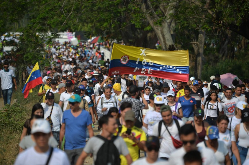 Las autoridades colombianas esperan recibir al menos 250 mil asistentes en un escenario con capacidad para 500 mil. Foto: AFP