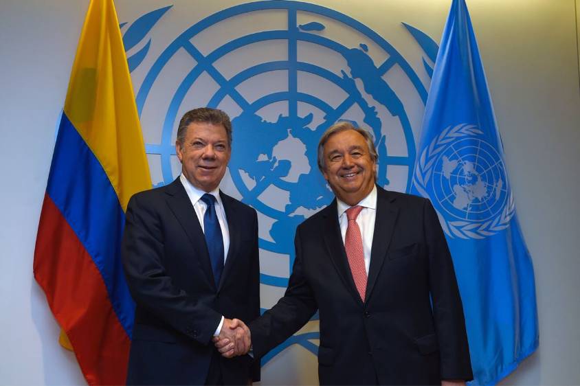 Antonio Guterres se reunirá con el presidente Santos en Bogotá. FOTO ARCHIVO COLPRENSA