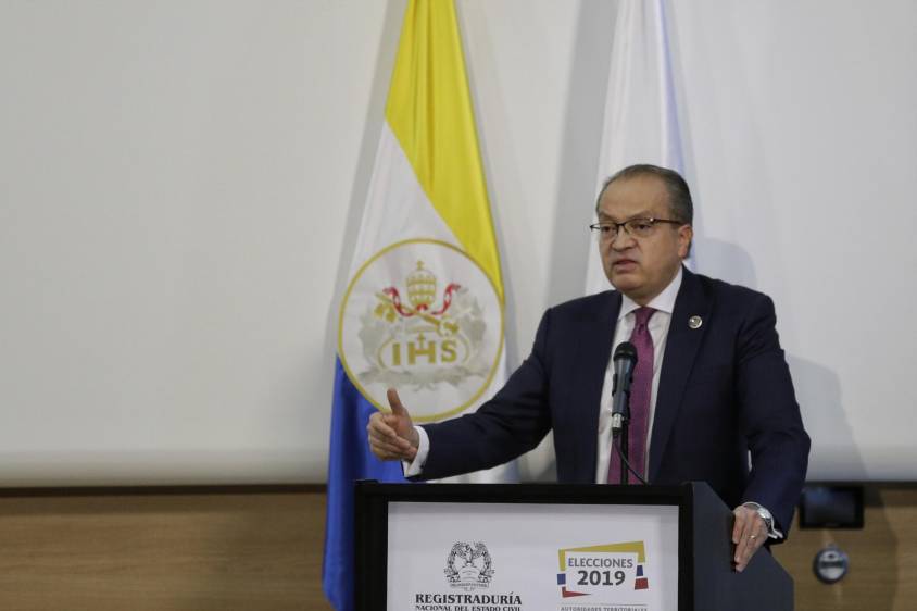 El Procurador General, Fernando Carrillo, advirtió los riesgos electorales. FOTO: Colprensa